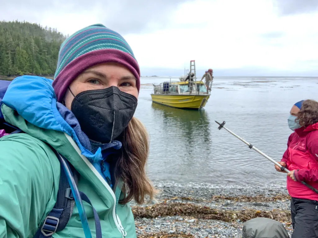 North Coast Trail water taxi pick-up at Fisherman Bay