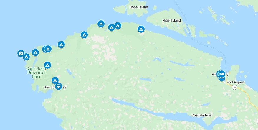 North Coast Trail Google Map