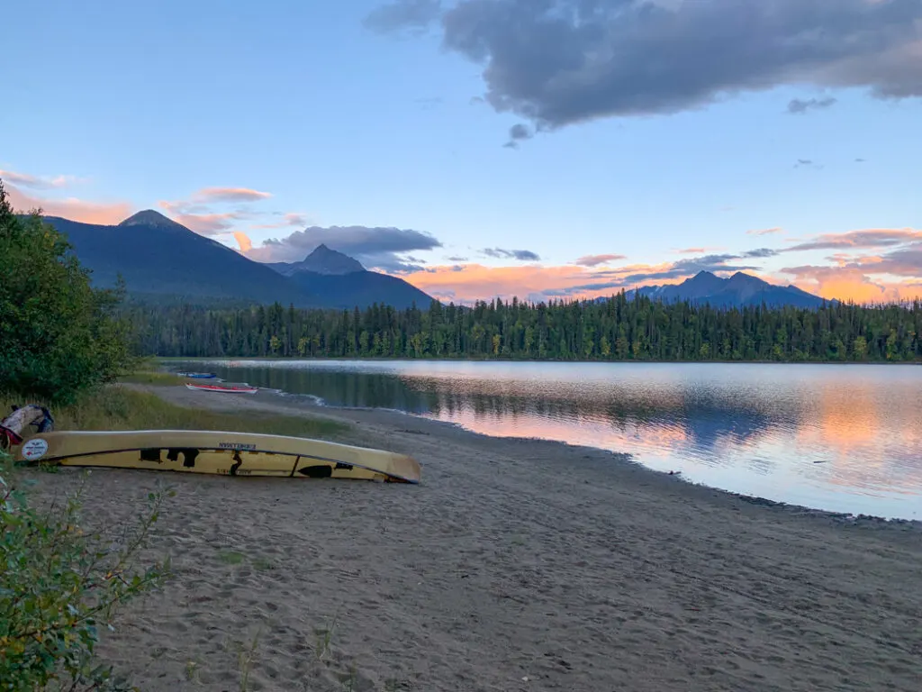 Sunset at Unna Lake