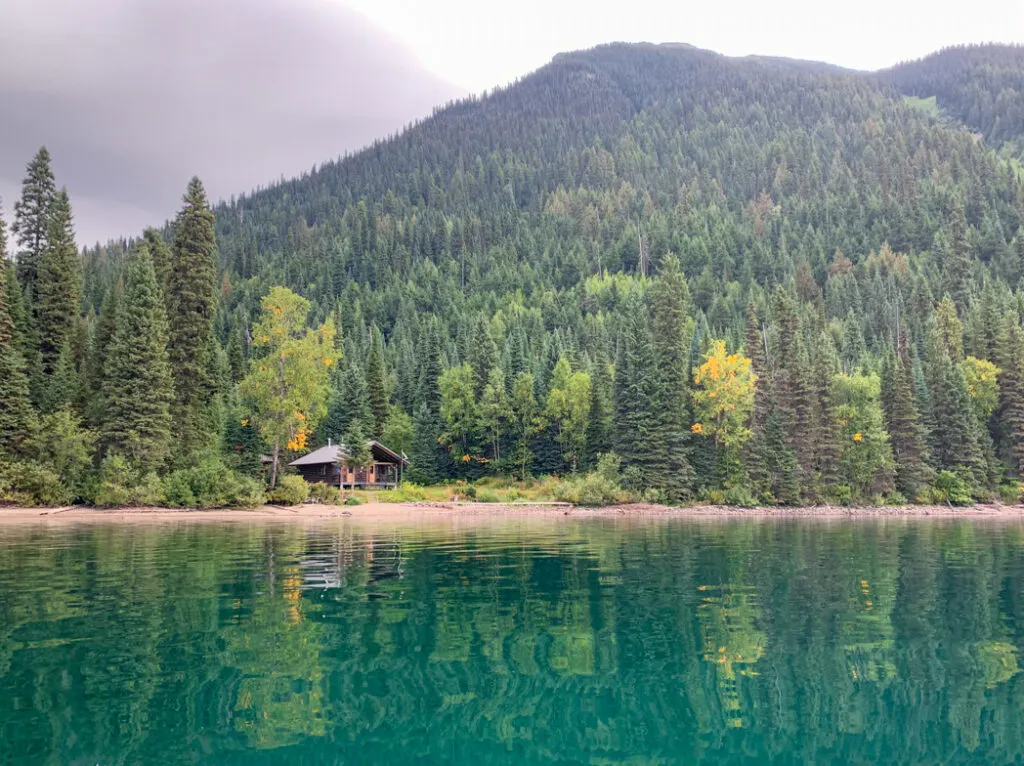 The ranger station at Wolvernine Bay on Isaac Lake