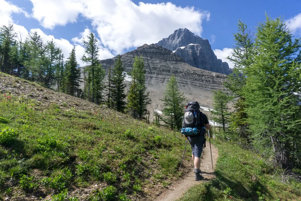 A hiker in the Canadian Rockies - best gifts for backpackers