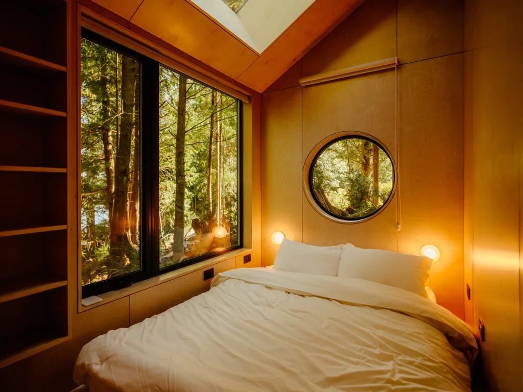 Bedroom at Peace Cabin in Ucluelet