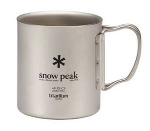 Snow Peak Titanium Double Wall Mug for backpacking
