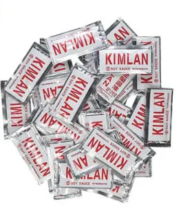 Soy sauce packets