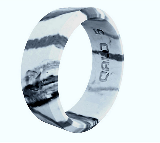 Qalo silicone ring in marble