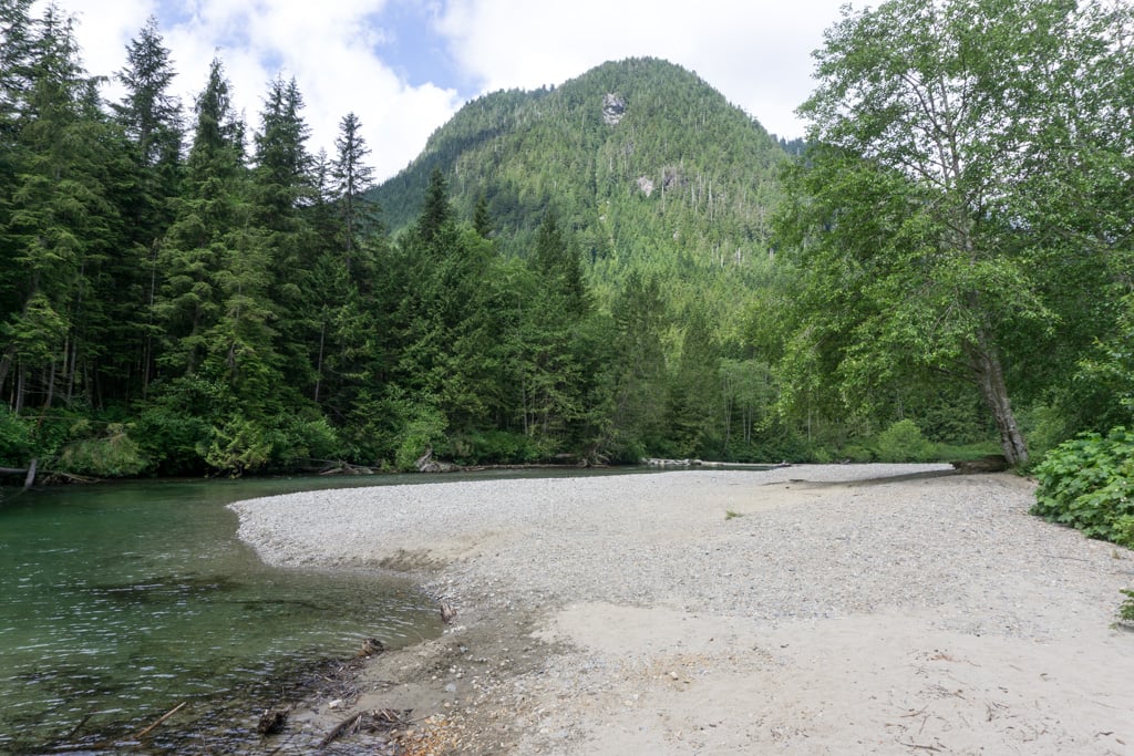 Viewpoint Beach in Golden Ears Provincial Park - a beginner backpacking destination near Vancouver