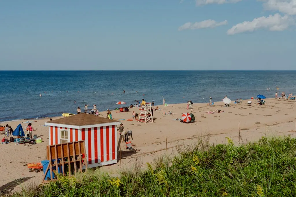 Cavendish Beach in Cavendish, PEI.