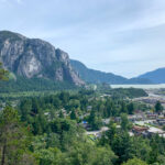 View of the Stawamus Chief in Squamish, one of the best small towns in Canada for outdoor adventures