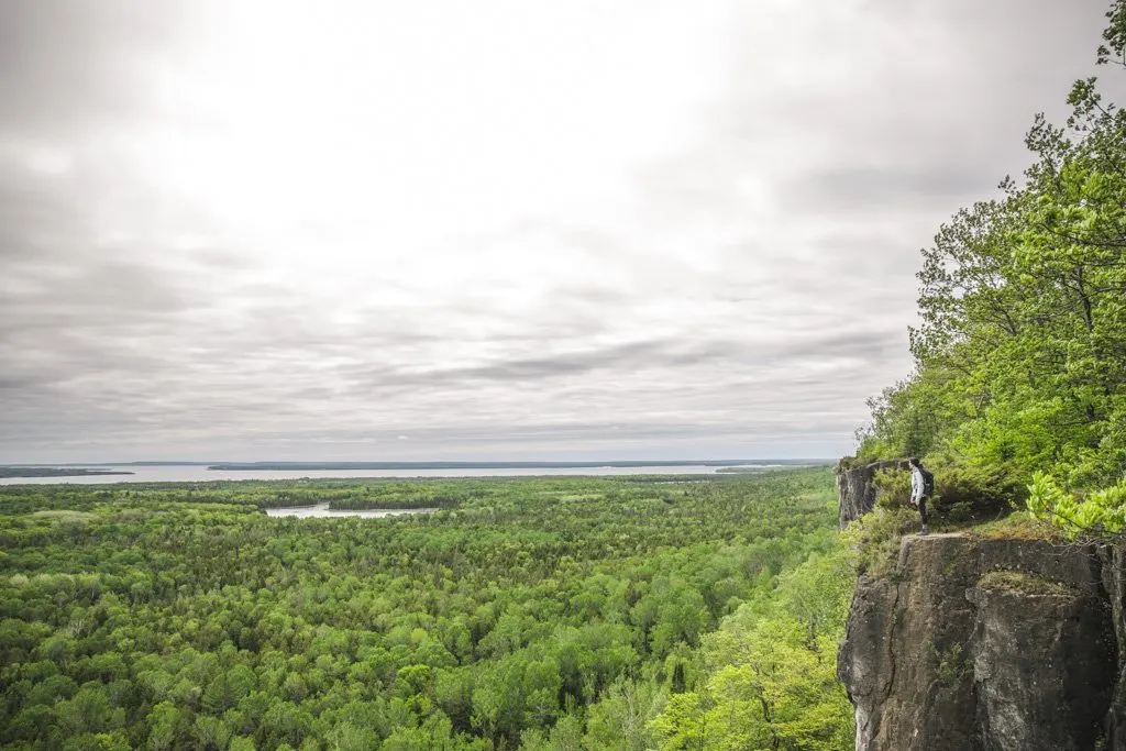 Hiking on Manitoulin Island