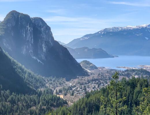 View from the summit of Mount Crumpit in Squamish