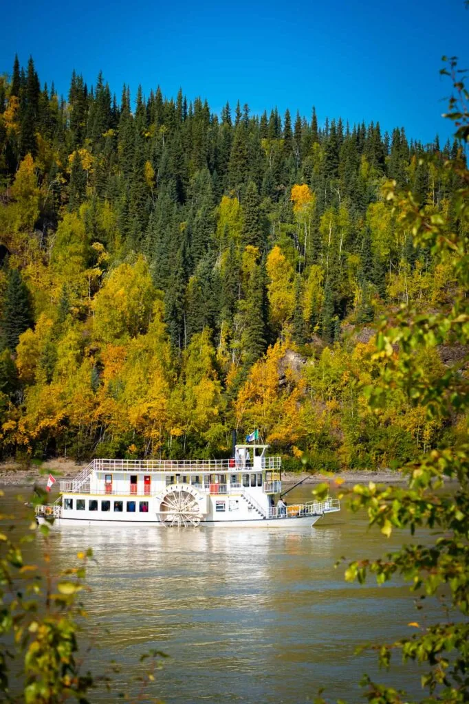 Paddlewheeler on the Yukon River in Dawson City, Yukon Territory