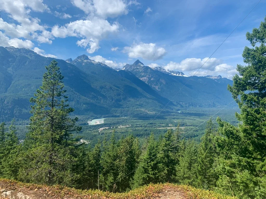 View from the top of Debeck's Hill in Squamish