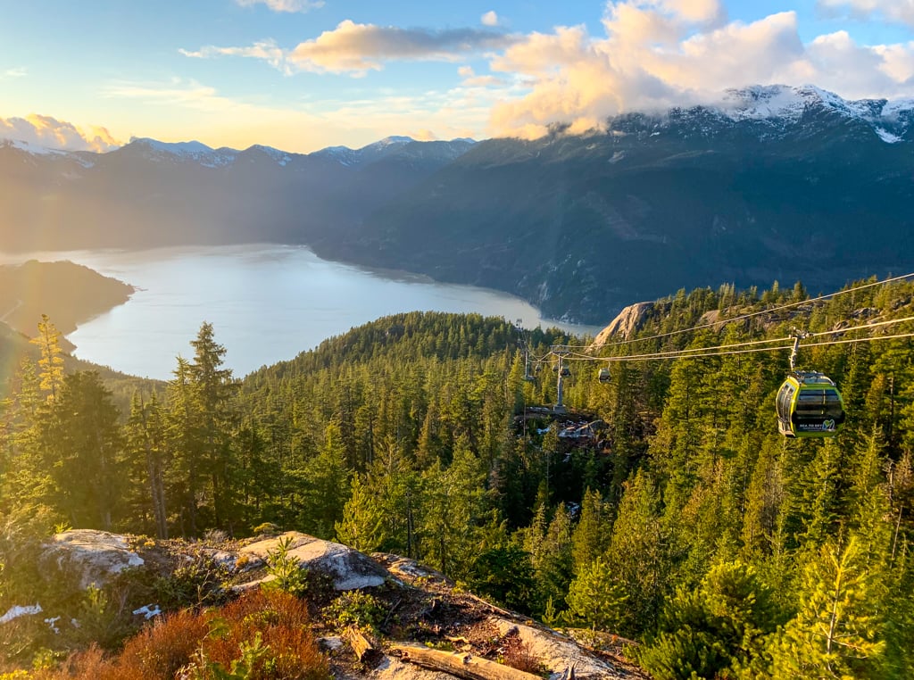 View from the top of the Sea to Summit Trail - one of the best hikes in Squamish