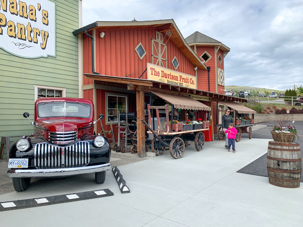 The exterior of the shops at Davison Orchard Country Village in Vernon