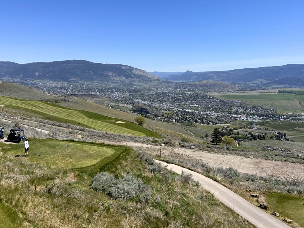 View from The Edge Restaurant in Vernon