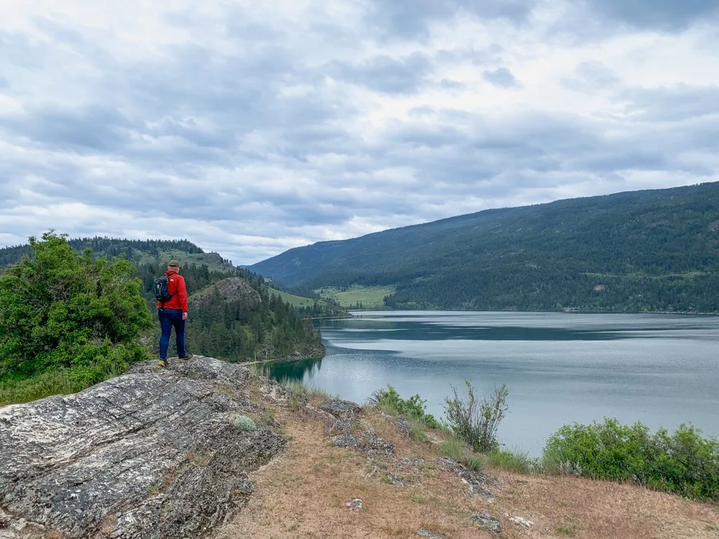 View from Rattlesnake Point in Kalamalka Lake Provincial Park in Vernon, BC - one of the best things to do in Vernon, BC