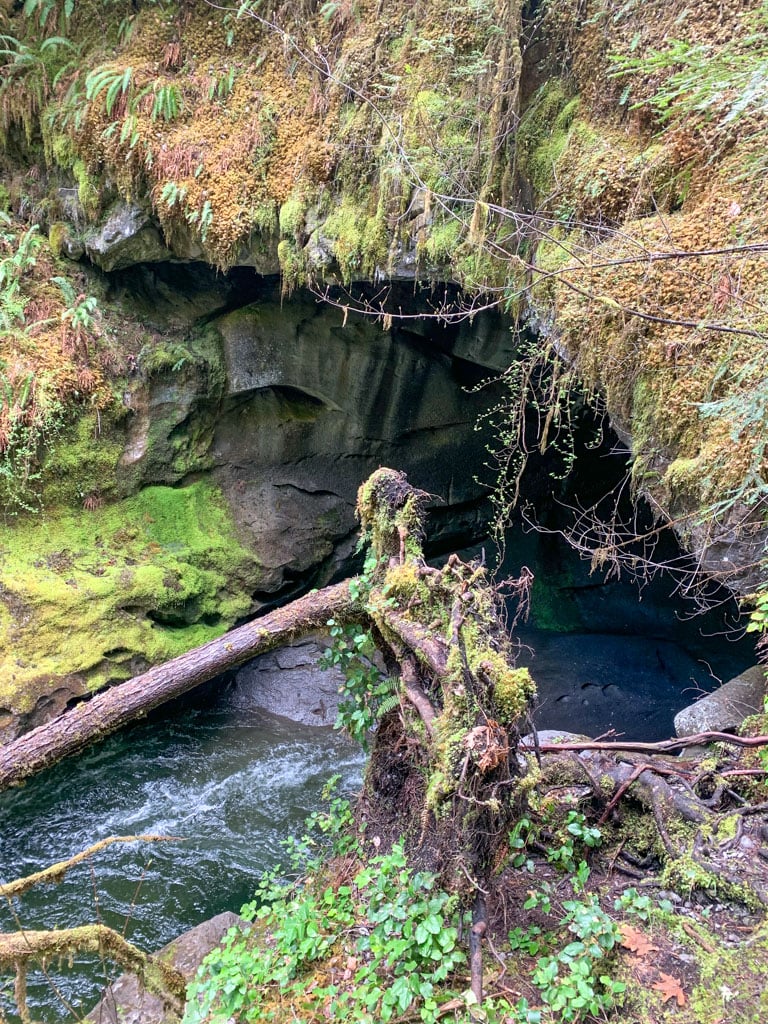Atluck Creek flowing out of Little Huson Cave