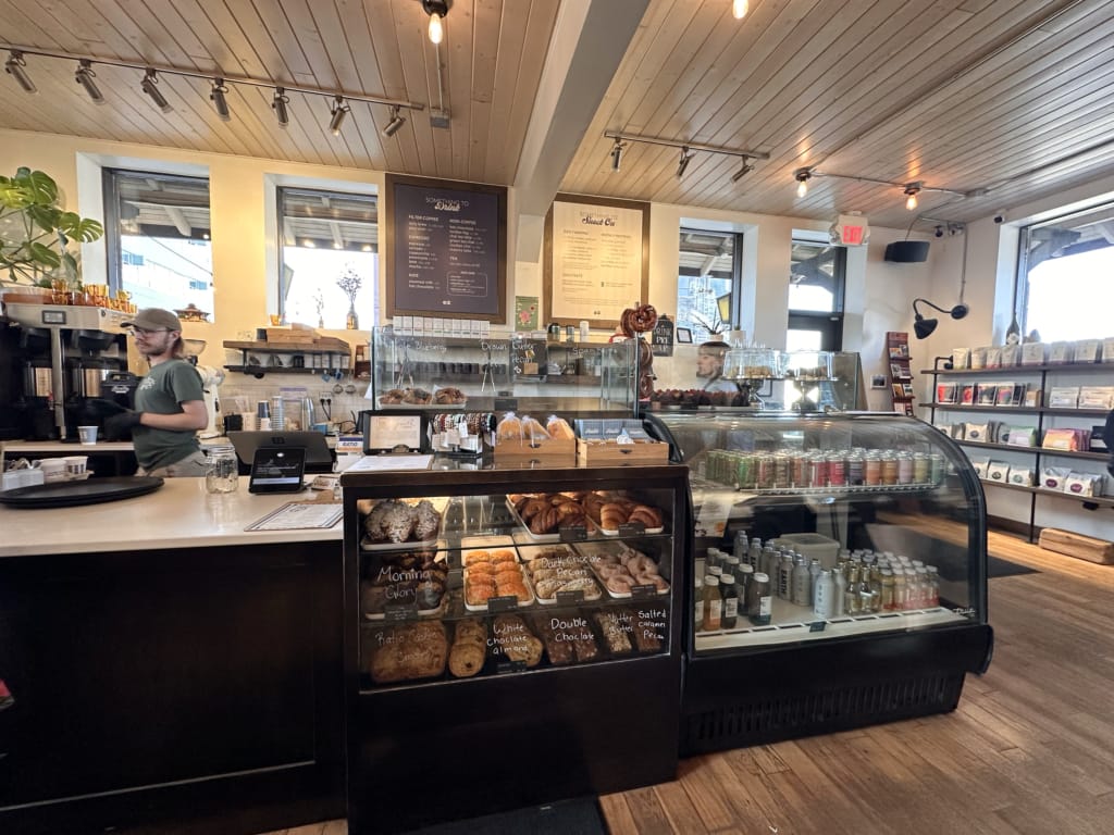 The interior of Ratio Coffee in Vernon