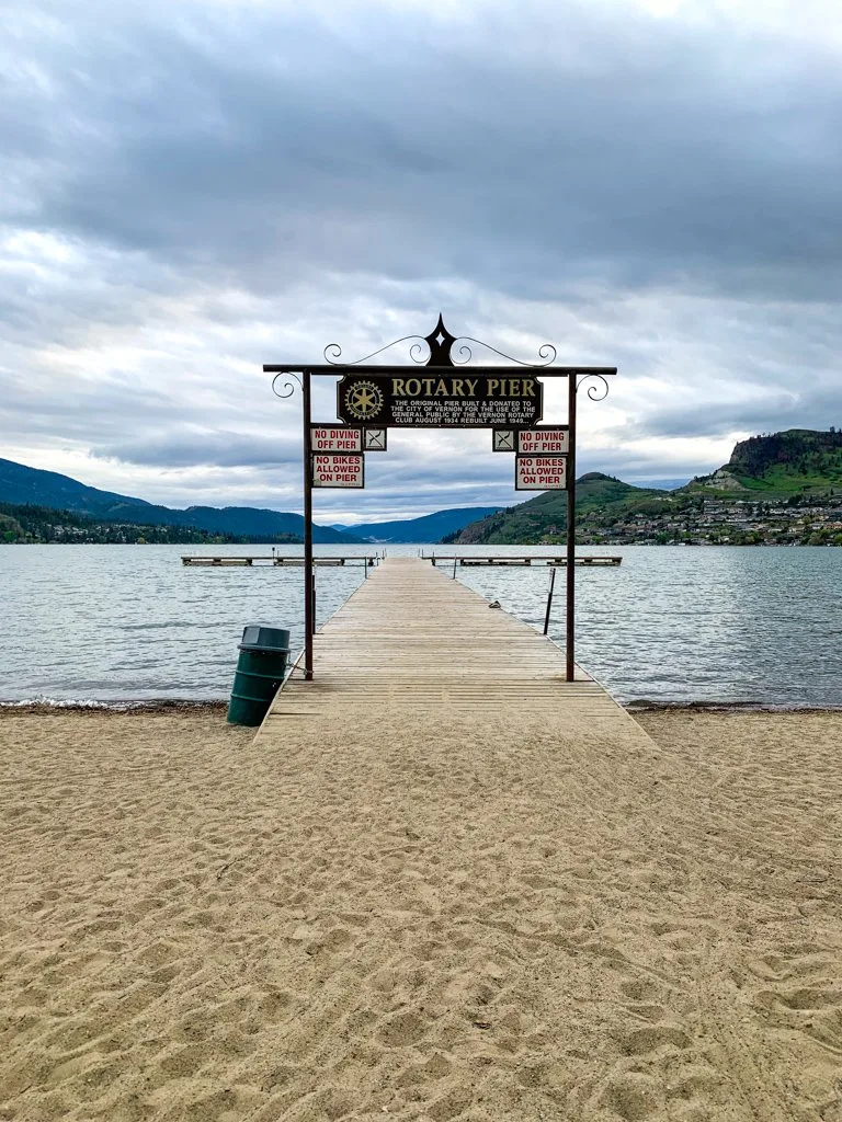 Rotary Pier at Kal Beach in Vernon, BC