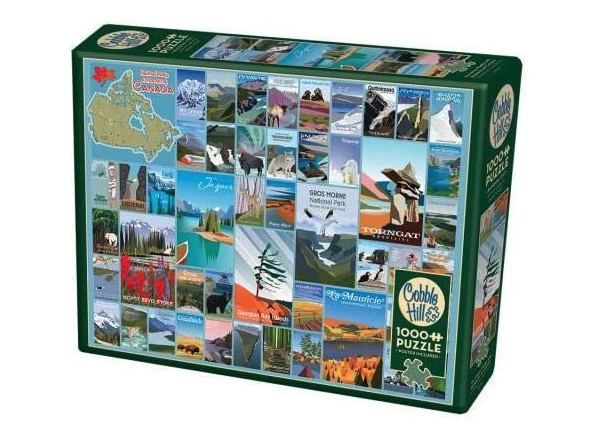 National Parks of Canada 1000 piece puzzle - a great gift for Canadian national parks lovers