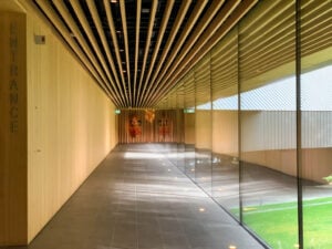 The interior of the Audain Museum