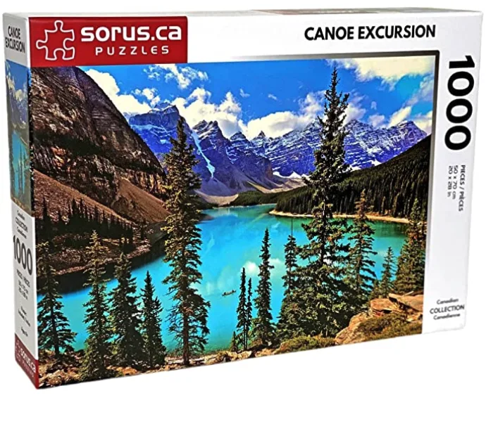 Moraine Lake, Banff National Park puzzle - a great gift idea for people who love national parks in Canada