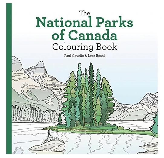 National Parks of Canada Colouring Book - a great Canadian national parks gift idea