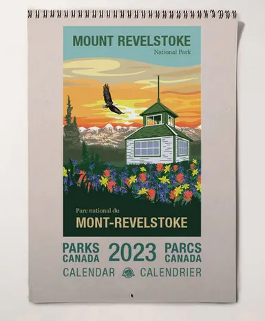 Canadian National Parks calendar from Parks Canada