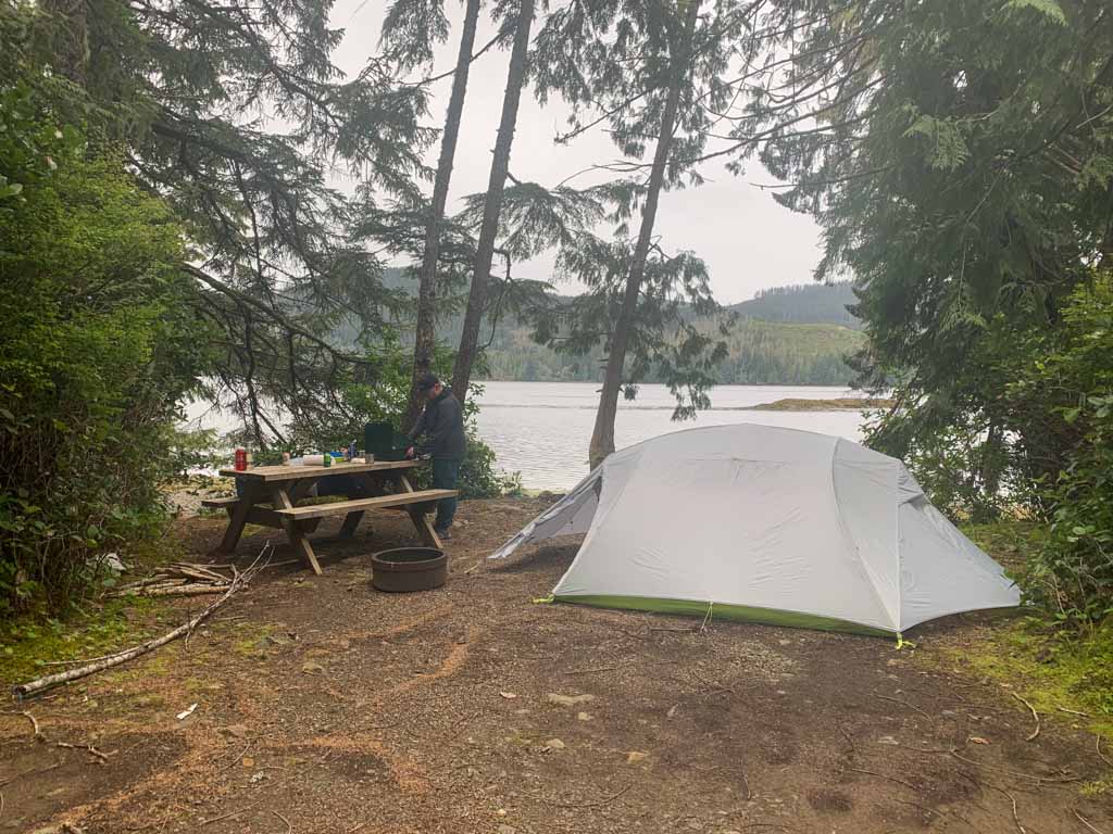Camping in Winter Harbour, BC - How to stay warm in a tent