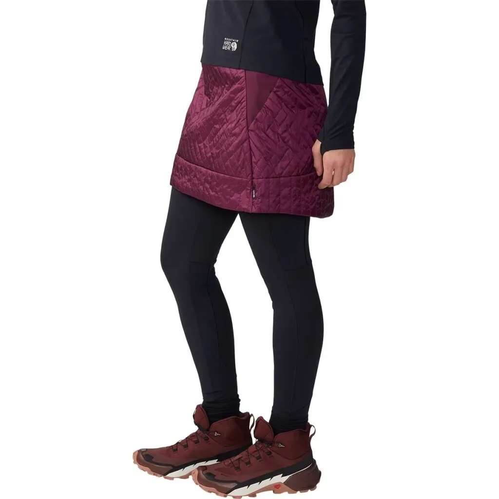 Mountain Hardwear Trekkin Insulated Skirt on a model