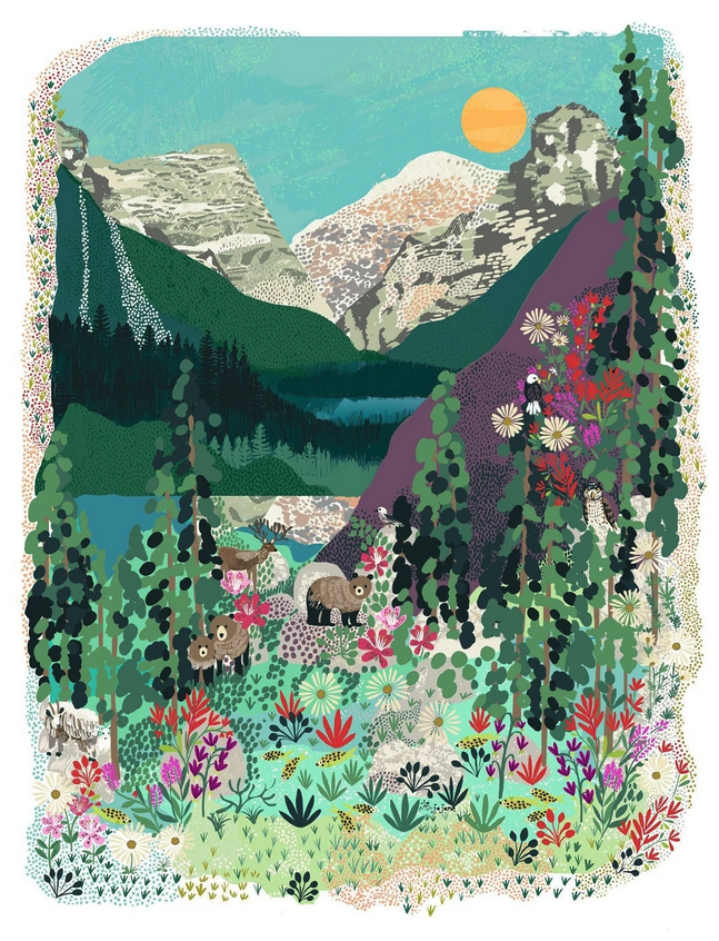 Original art of Banff National Park by Anja Jane on Etsy