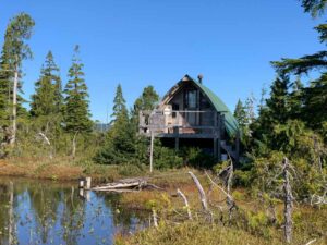 Tent Lake Cabin on the Kludahk Trail near Victoria
