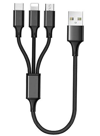 3-in-1 charging cable for backpacking