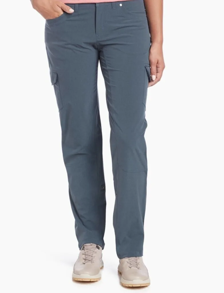 Kuhl Freeflex Roll-up Pants are one of the best hiking pants for curvy women