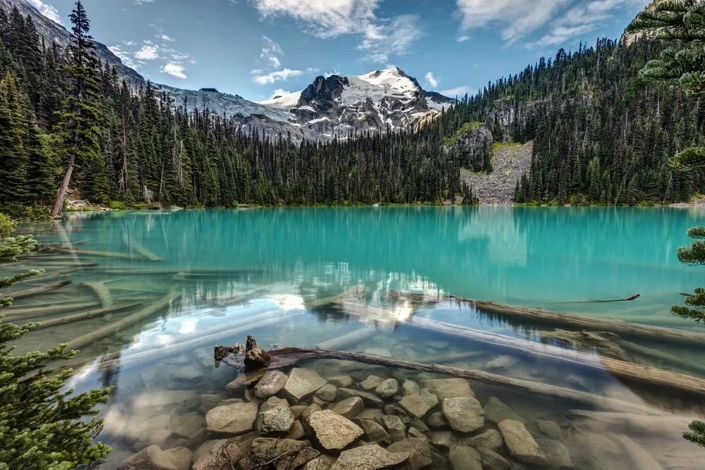 The view from middle Joffre Lake - one of the places you need a BC Parks day pass