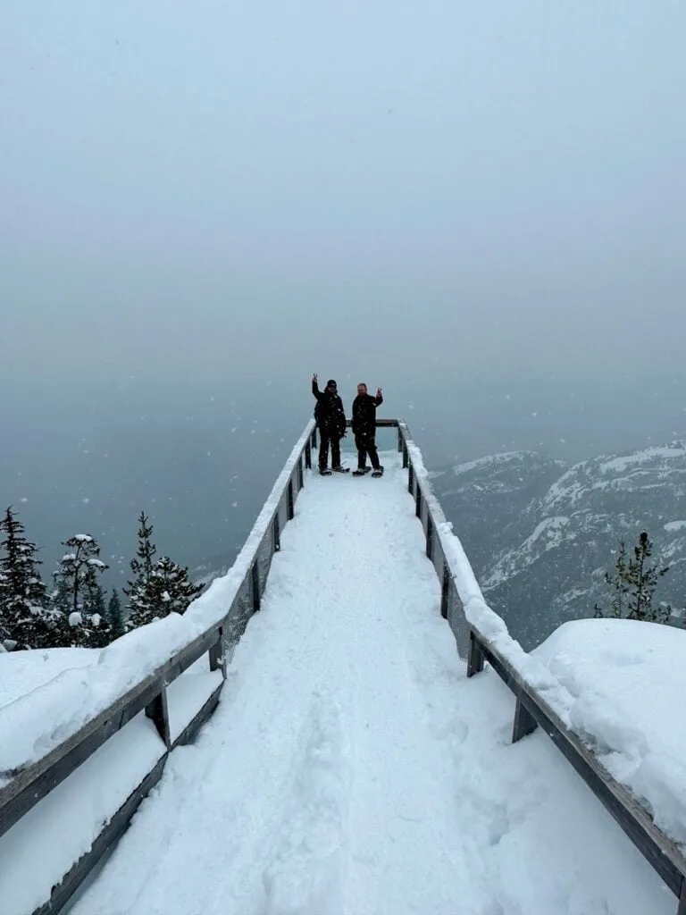 Snowshoeing at the Sea to Sky Gondola