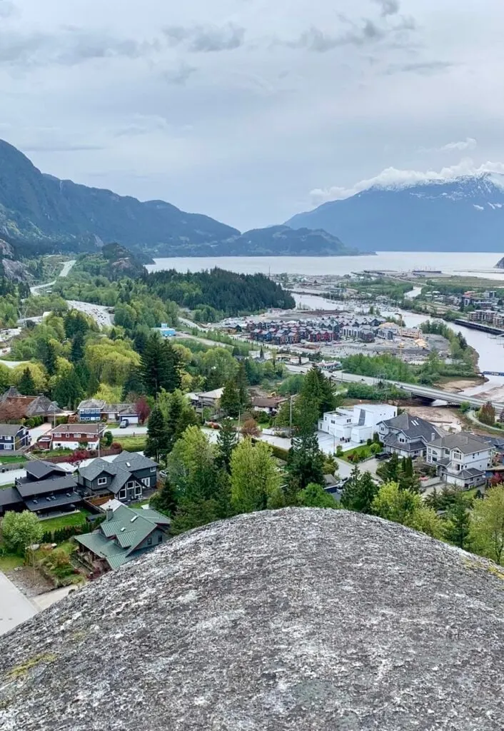 View of Squamish from Smoke Bluffs Park