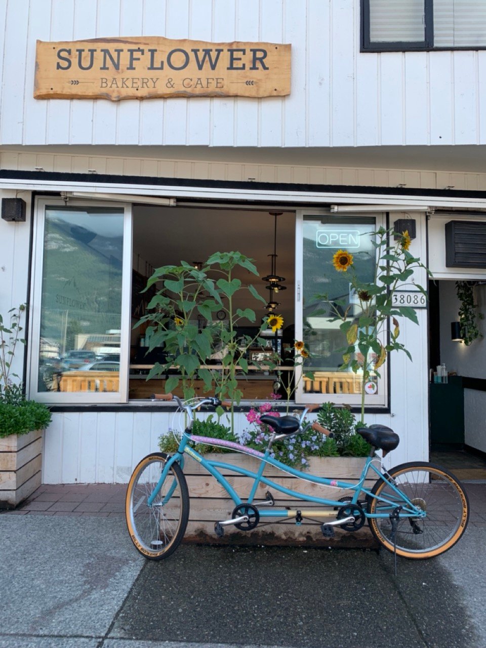 The exterior of Sunflower Bakery in Squamish