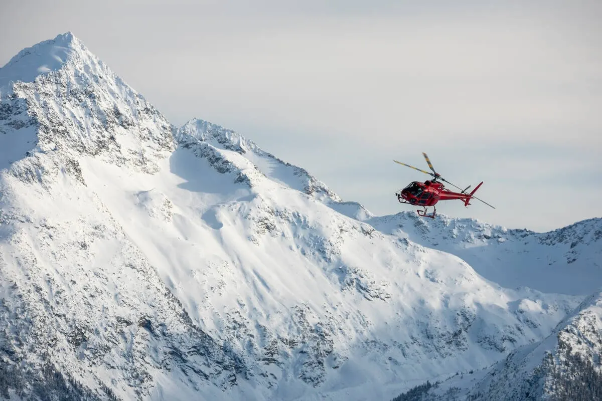 You can take a helicopter tour in Whistler.