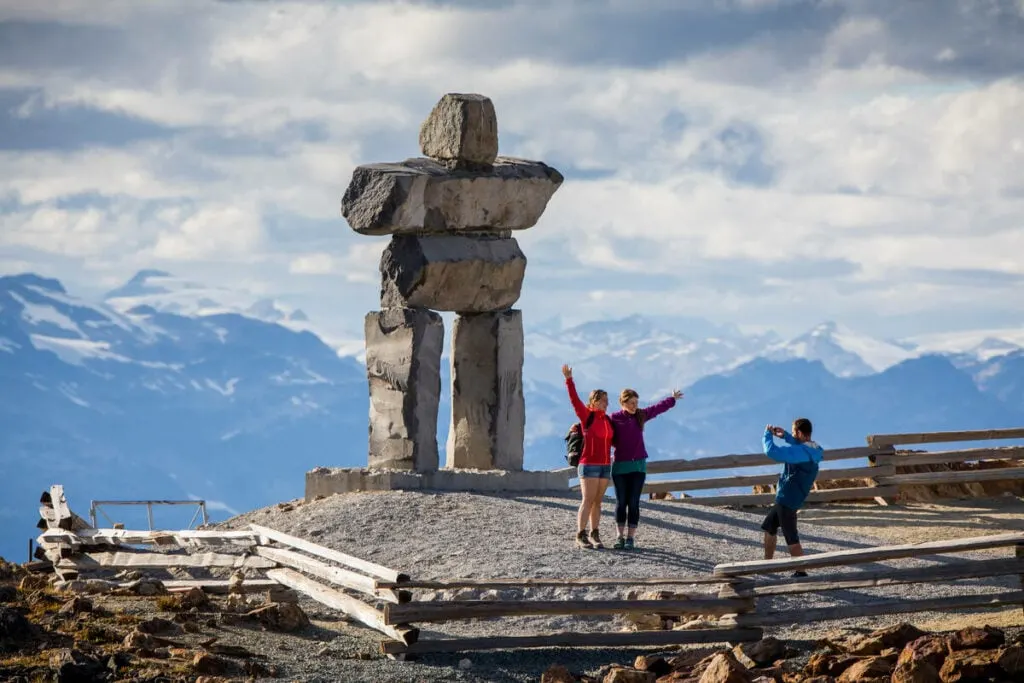 The inukshuk at Whistler Peak