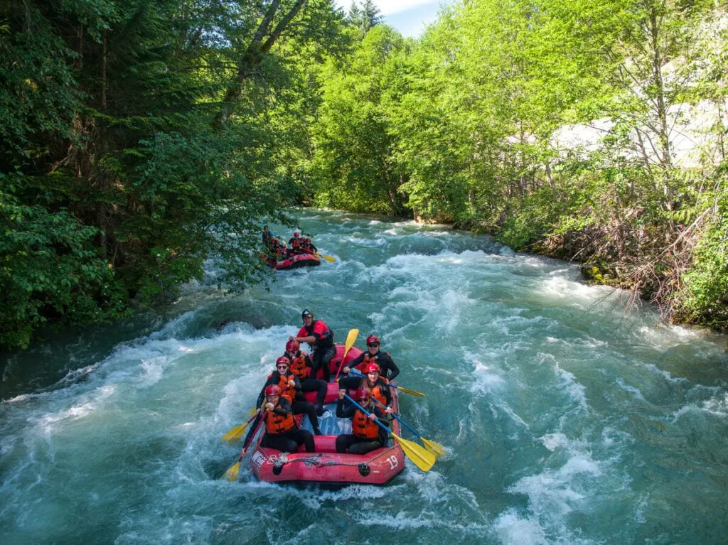 Whitewater rafting in Whistler