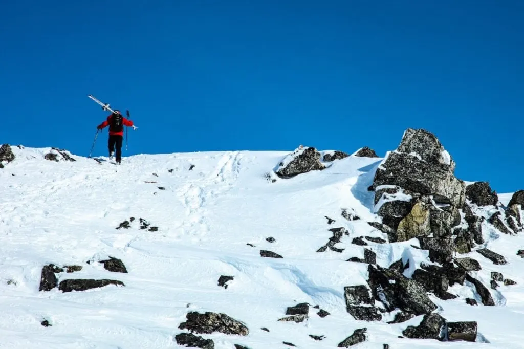 Bootpacking sidecountry on Blackcomb