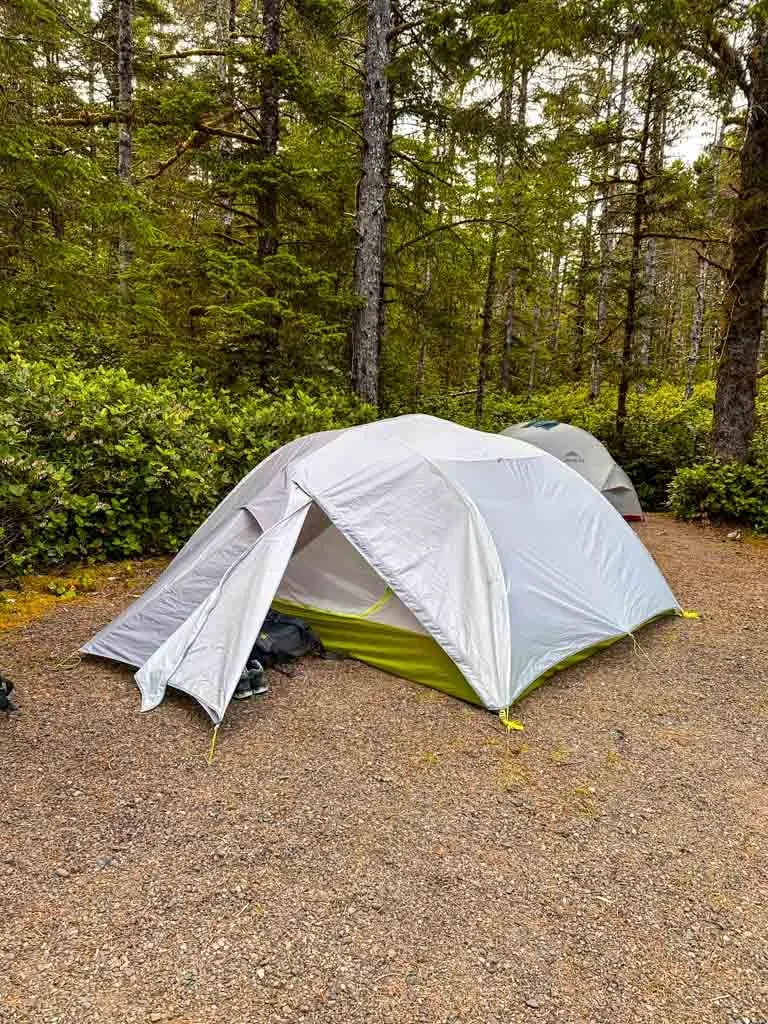 Camping at Misty Meadows in Naikoon Provincial Park