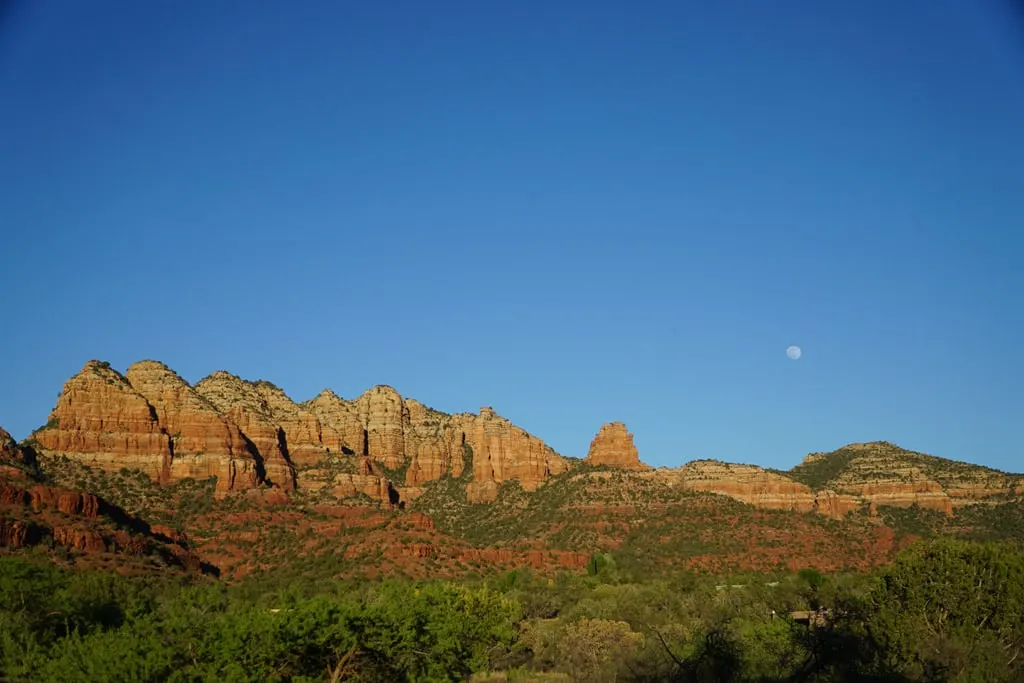 Mountains near Sedona, one of the stops on an outdoor-focused Arizona road trip
