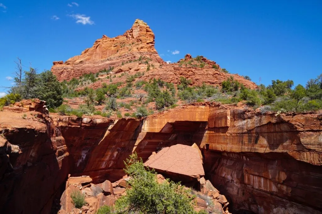 Devil's Kitchen sinkhole on the Soldier Pass Trail near Sedona, one of the best Arizona road trip stops