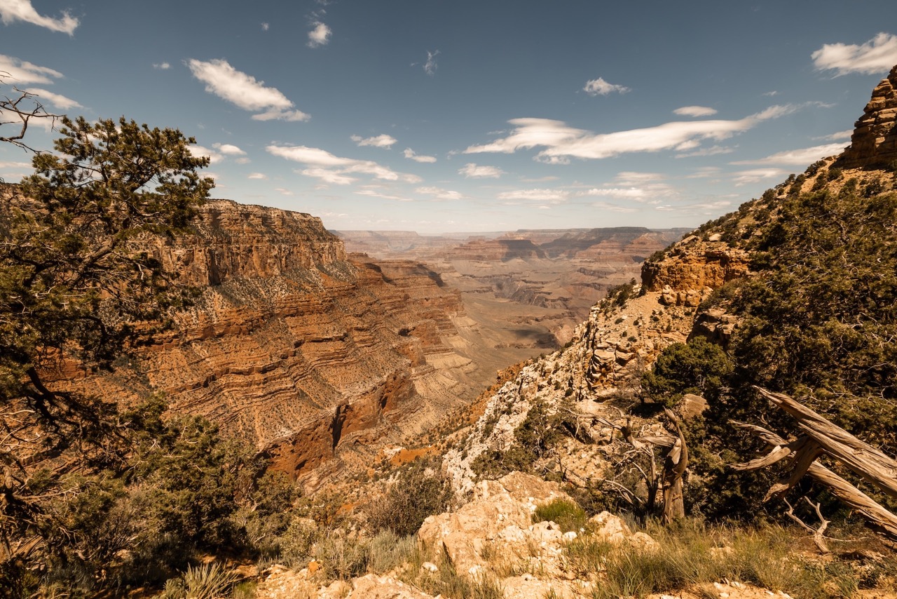 View from the South Kaibab Trail in the Grand Canyon