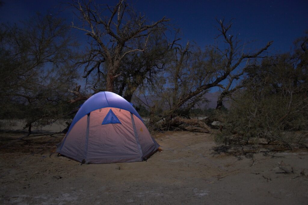 Camping in Death Valley