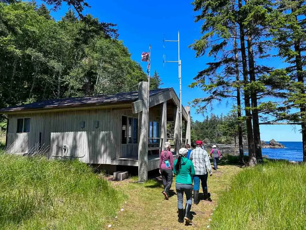 Haida Watchmen cabin at Kuuna (Skedans)