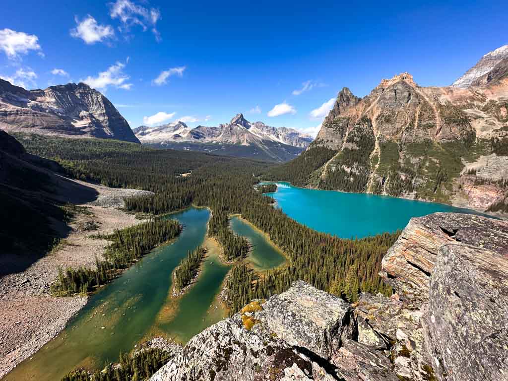 View from Opabin Prospect at Lake O'Hara in Yoho National Park