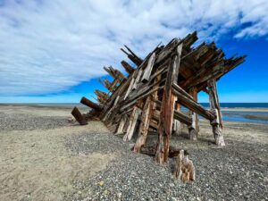 Pesuta shipwreck on Haida Gwaii